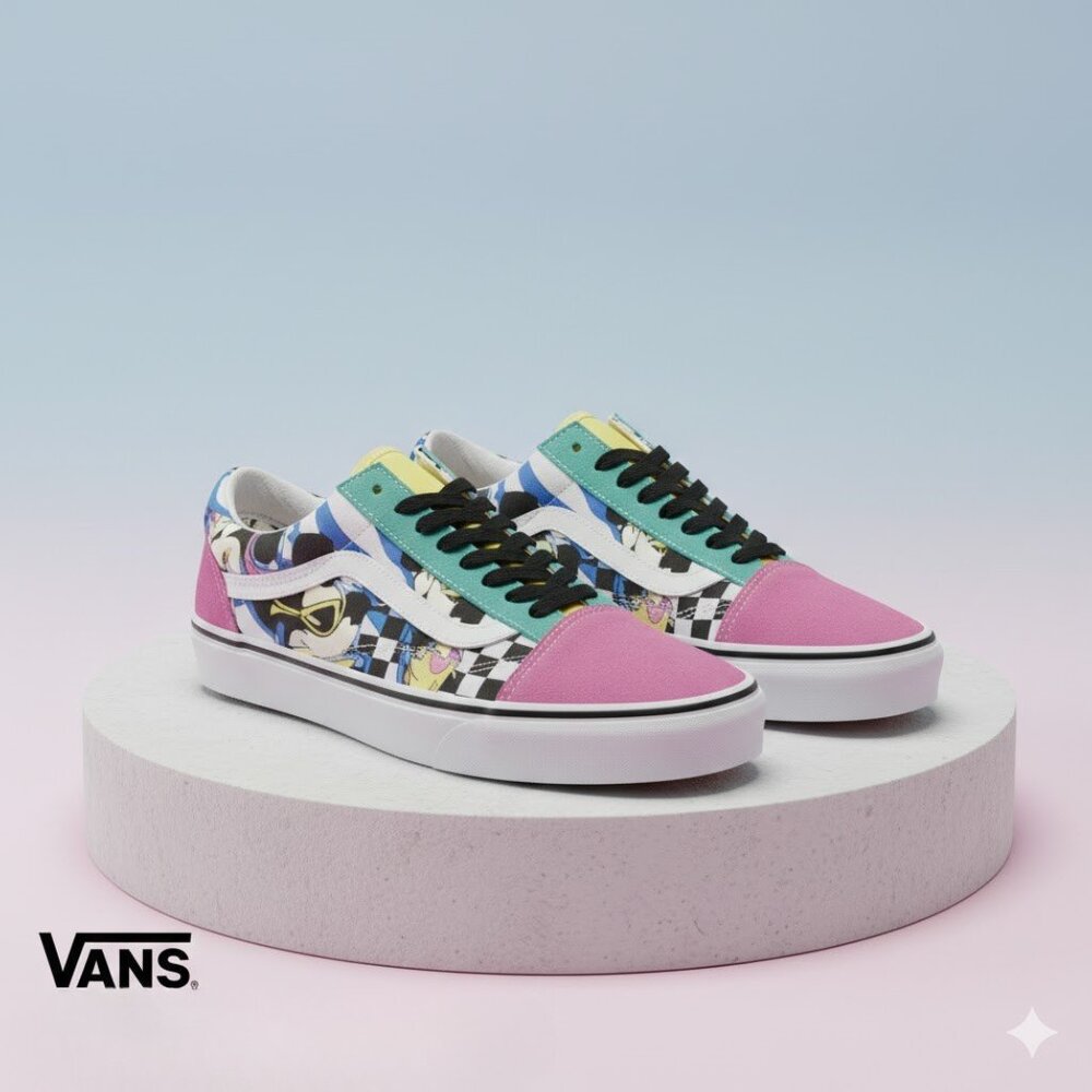 🩷 Vans x Disney Old Skool “80s Mickey” Sneakers (NWOT) - Picture 2 of 14